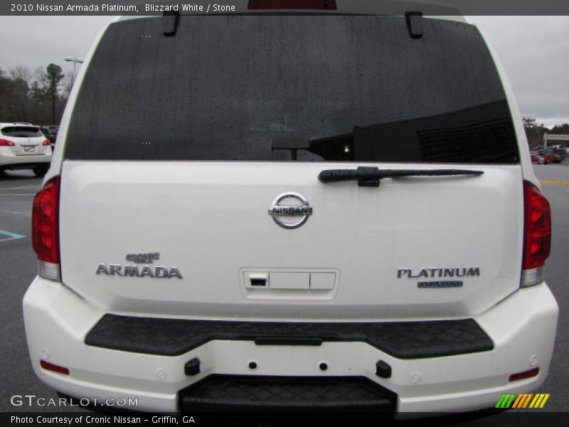 Blizzard White / Stone 2010 Nissan Armada Platinum