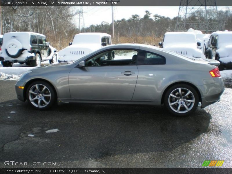 Liquid Platinum Metallic / Graphite Black 2007 Infiniti G 35 Coupe