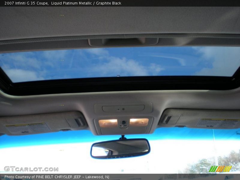 Liquid Platinum Metallic / Graphite Black 2007 Infiniti G 35 Coupe