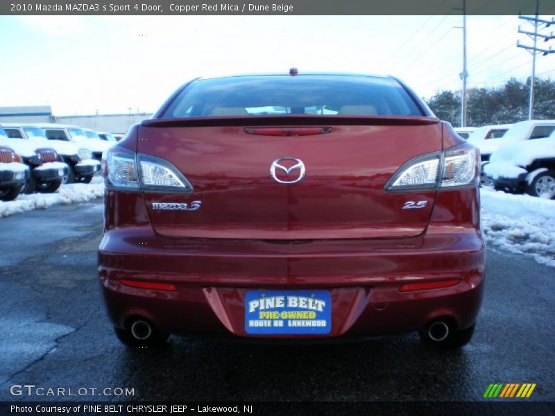 Copper Red Mica / Dune Beige 2010 Mazda MAZDA3 s Sport 4 Door