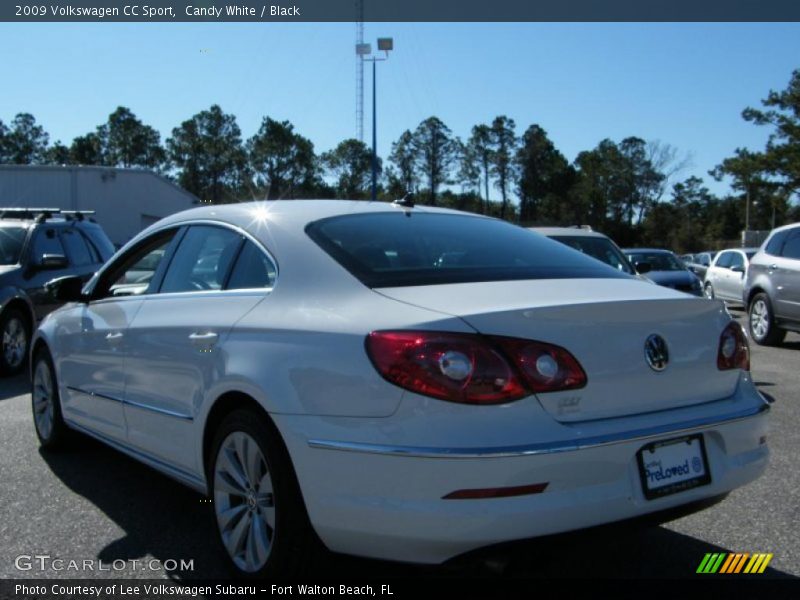 Candy White / Black 2009 Volkswagen CC Sport