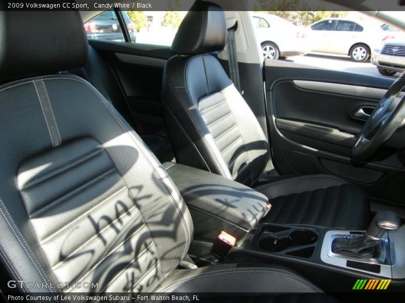 Candy White / Black 2009 Volkswagen CC Sport