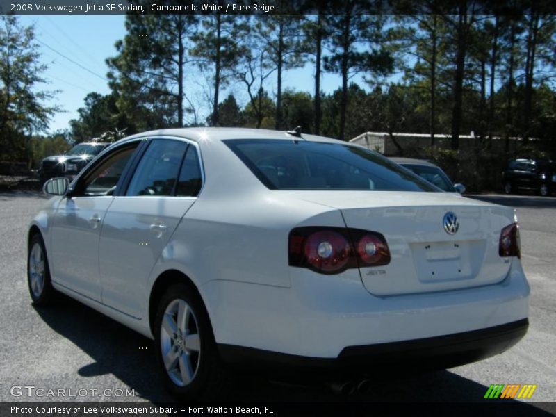 Campanella White / Pure Beige 2008 Volkswagen Jetta SE Sedan