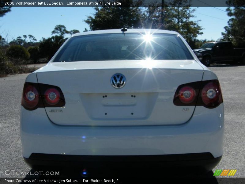 Campanella White / Pure Beige 2008 Volkswagen Jetta SE Sedan