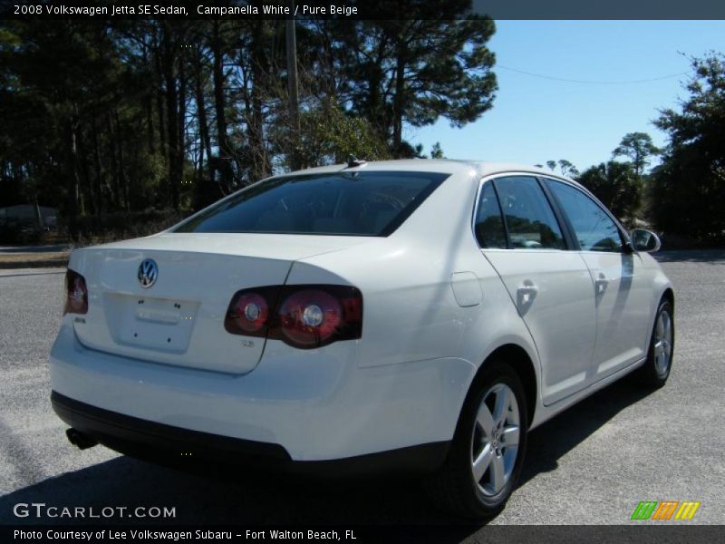Campanella White / Pure Beige 2008 Volkswagen Jetta SE Sedan