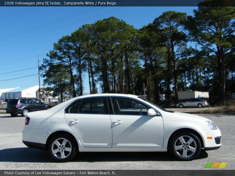Campanella White / Pure Beige 2008 Volkswagen Jetta SE Sedan