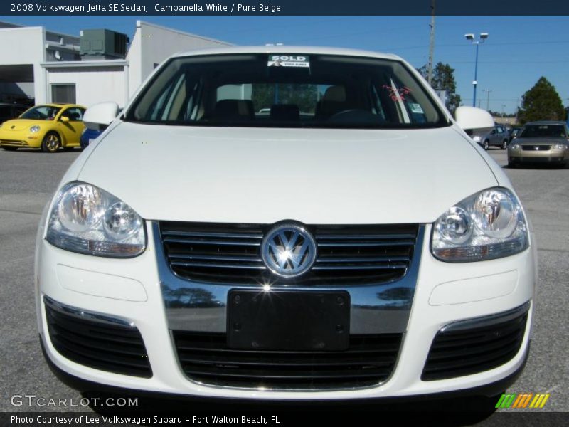 Campanella White / Pure Beige 2008 Volkswagen Jetta SE Sedan