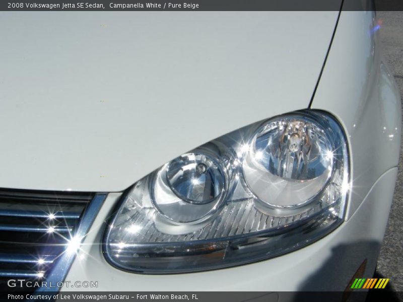 Campanella White / Pure Beige 2008 Volkswagen Jetta SE Sedan