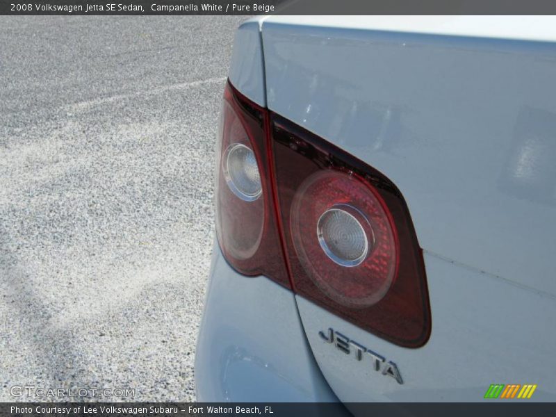 Campanella White / Pure Beige 2008 Volkswagen Jetta SE Sedan