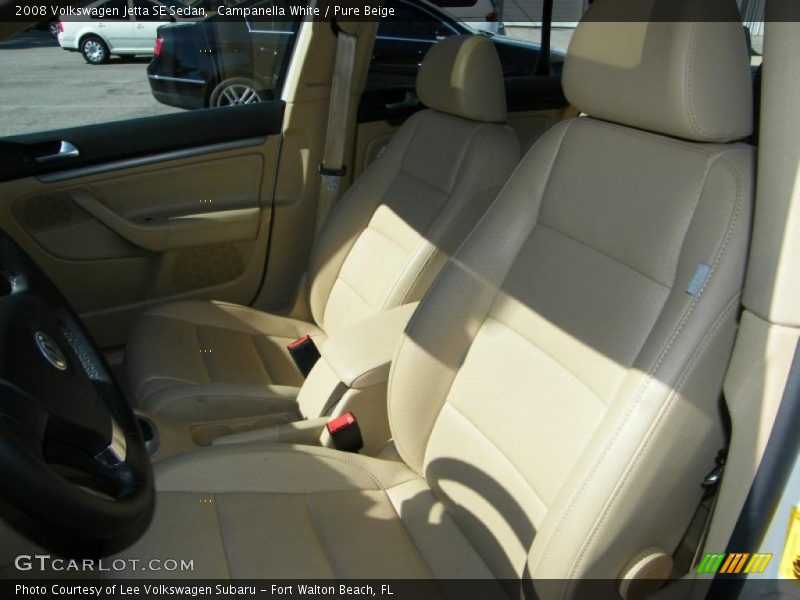 Campanella White / Pure Beige 2008 Volkswagen Jetta SE Sedan