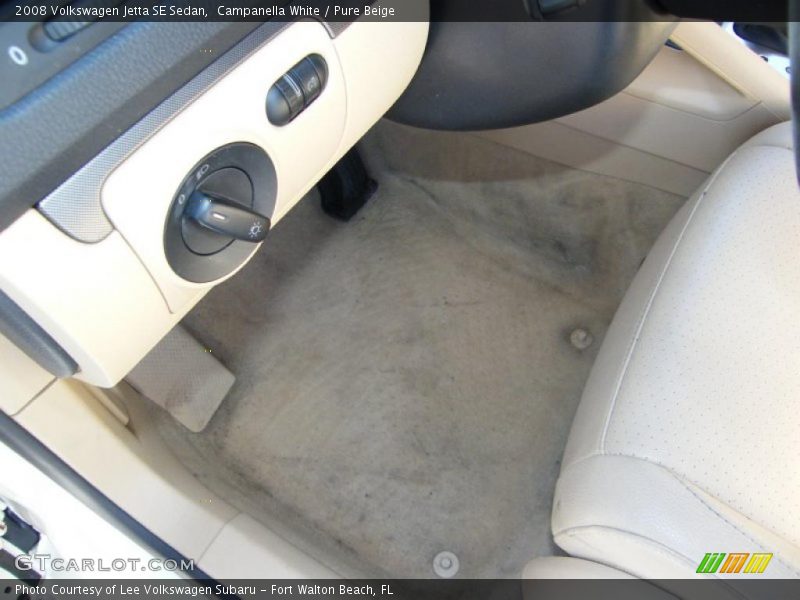 Campanella White / Pure Beige 2008 Volkswagen Jetta SE Sedan