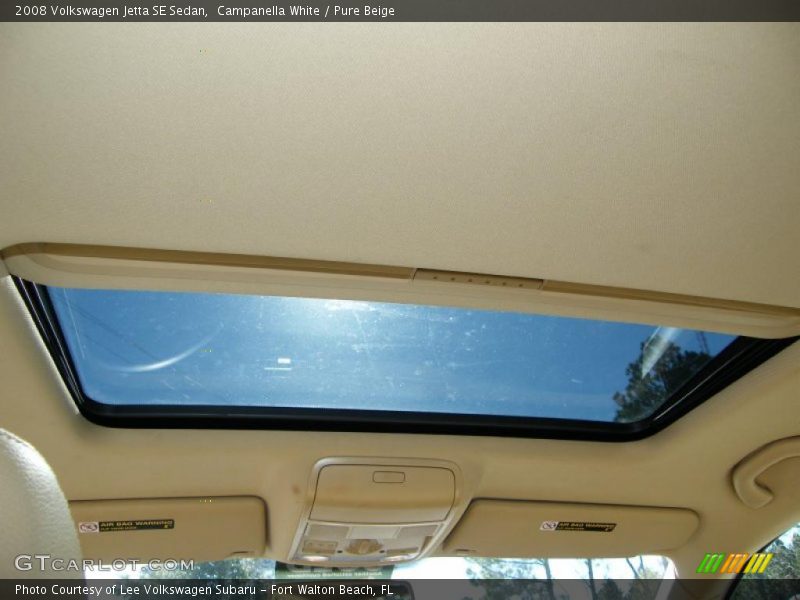 Campanella White / Pure Beige 2008 Volkswagen Jetta SE Sedan