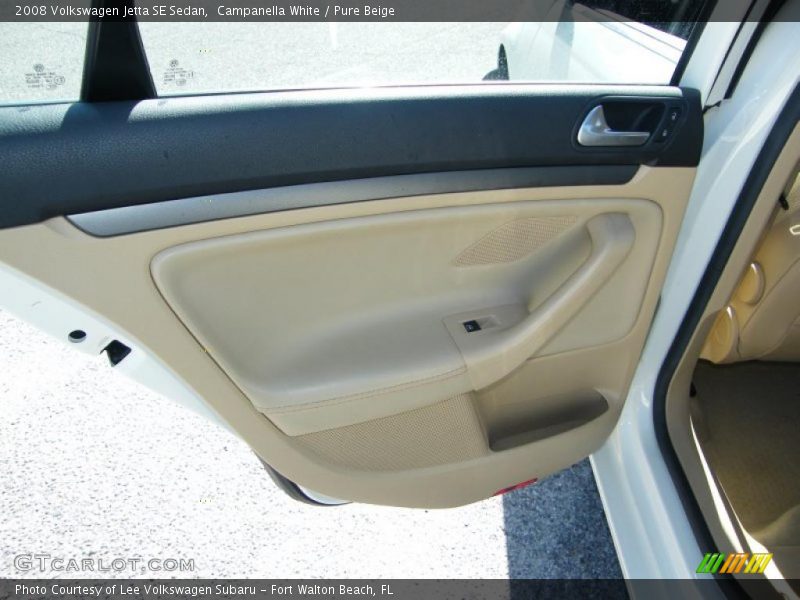 Campanella White / Pure Beige 2008 Volkswagen Jetta SE Sedan