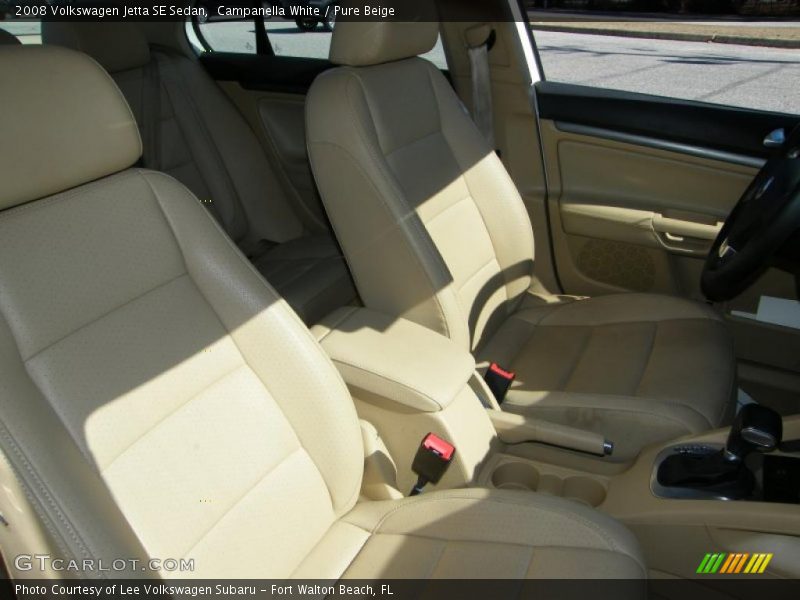 Campanella White / Pure Beige 2008 Volkswagen Jetta SE Sedan