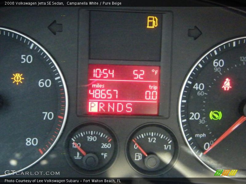 Campanella White / Pure Beige 2008 Volkswagen Jetta SE Sedan