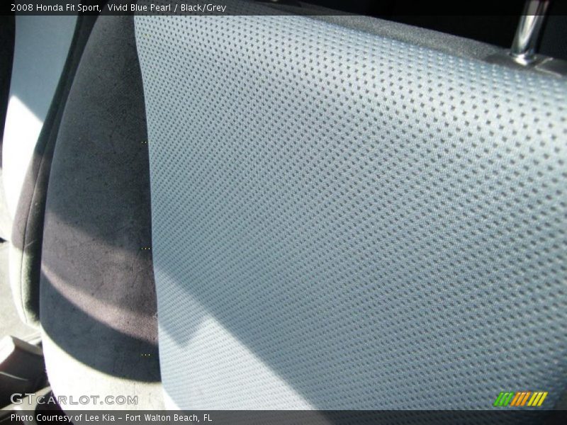 Vivid Blue Pearl / Black/Grey 2008 Honda Fit Sport