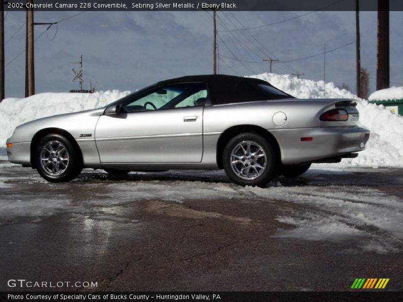 Sebring Silver Metallic / Ebony Black 2002 Chevrolet Camaro Z28 Convertible