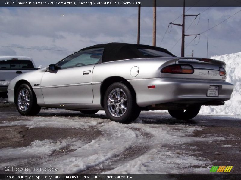 Sebring Silver Metallic / Ebony Black 2002 Chevrolet Camaro Z28 Convertible