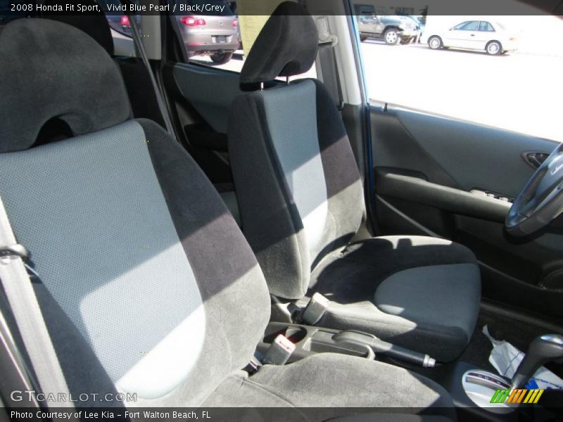 Vivid Blue Pearl / Black/Grey 2008 Honda Fit Sport