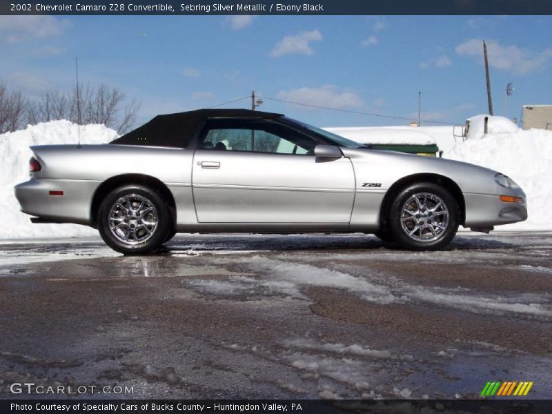 Sebring Silver Metallic / Ebony Black 2002 Chevrolet Camaro Z28 Convertible