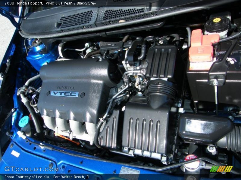 Vivid Blue Pearl / Black/Grey 2008 Honda Fit Sport