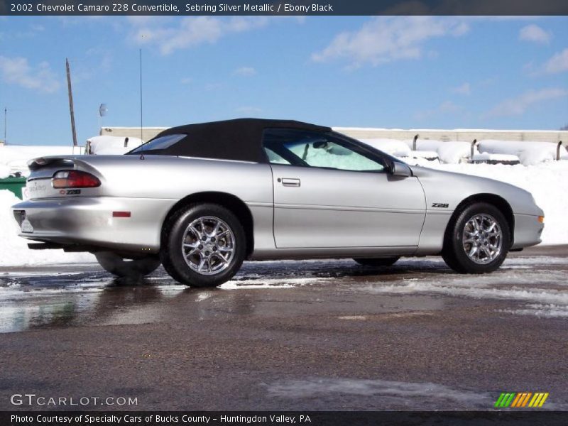 Sebring Silver Metallic / Ebony Black 2002 Chevrolet Camaro Z28 Convertible
