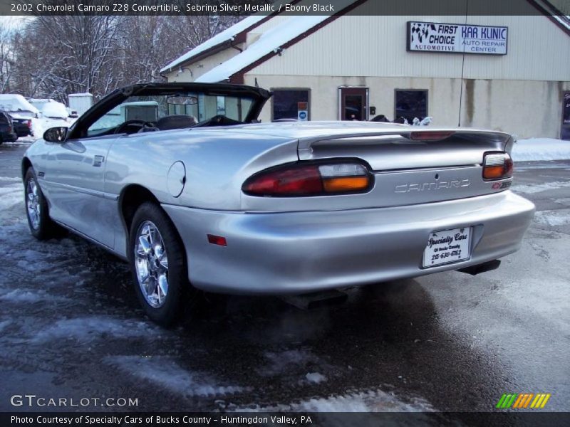 Sebring Silver Metallic / Ebony Black 2002 Chevrolet Camaro Z28 Convertible
