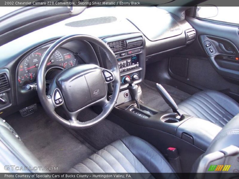 Ebony Black Interior - 2002 Camaro Z28 Convertible 