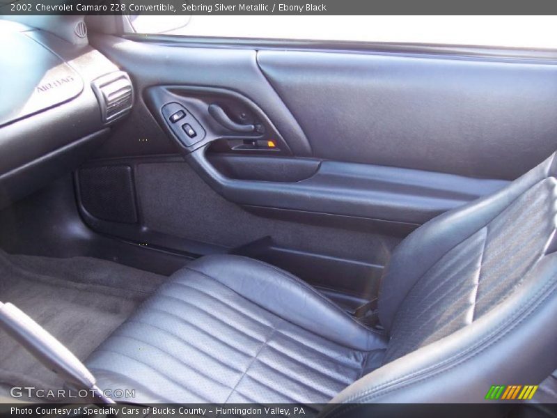 Sebring Silver Metallic / Ebony Black 2002 Chevrolet Camaro Z28 Convertible