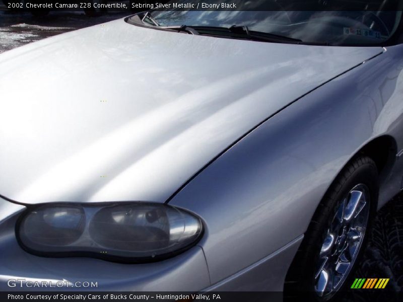 Sebring Silver Metallic / Ebony Black 2002 Chevrolet Camaro Z28 Convertible