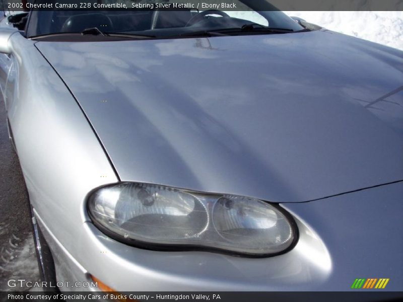 Sebring Silver Metallic / Ebony Black 2002 Chevrolet Camaro Z28 Convertible