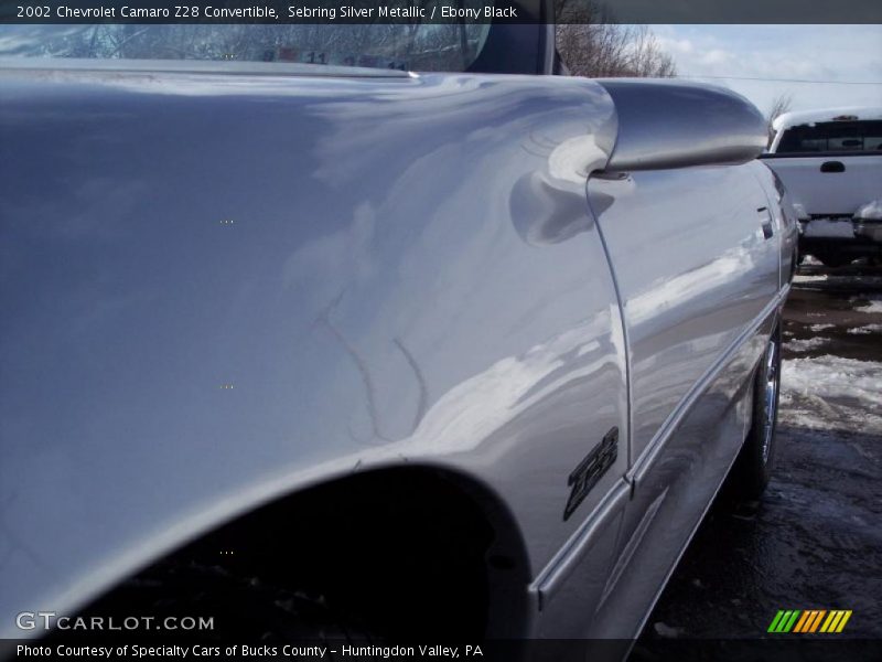 Sebring Silver Metallic / Ebony Black 2002 Chevrolet Camaro Z28 Convertible