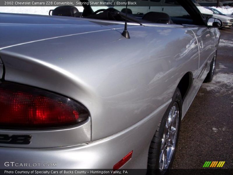 Sebring Silver Metallic / Ebony Black 2002 Chevrolet Camaro Z28 Convertible