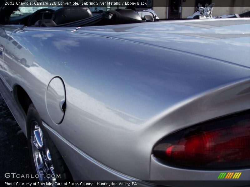 Sebring Silver Metallic / Ebony Black 2002 Chevrolet Camaro Z28 Convertible