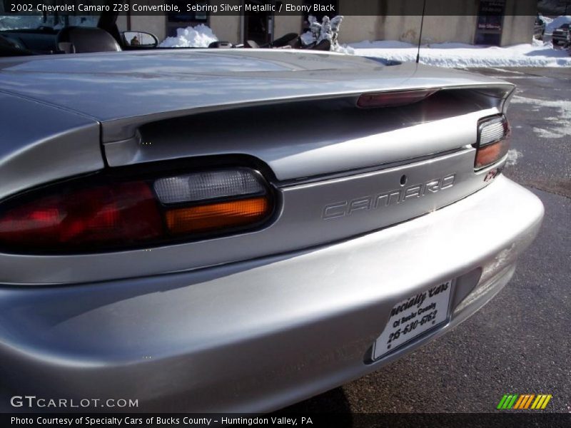 Sebring Silver Metallic / Ebony Black 2002 Chevrolet Camaro Z28 Convertible