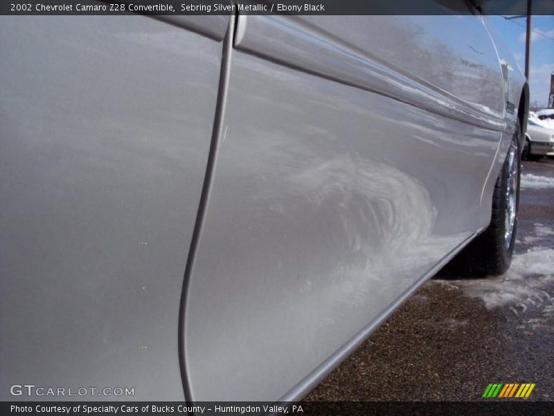 Sebring Silver Metallic / Ebony Black 2002 Chevrolet Camaro Z28 Convertible