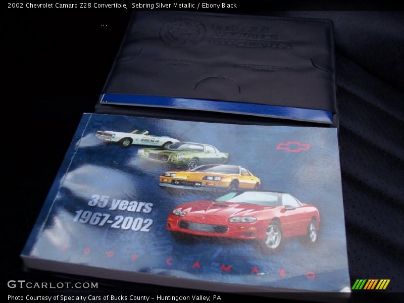 Sebring Silver Metallic / Ebony Black 2002 Chevrolet Camaro Z28 Convertible