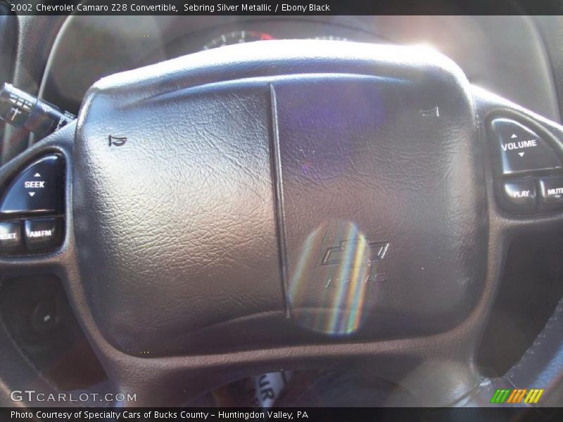 Sebring Silver Metallic / Ebony Black 2002 Chevrolet Camaro Z28 Convertible
