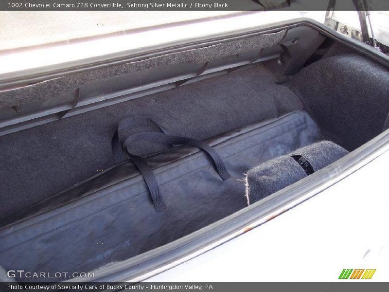  2002 Camaro Z28 Convertible Trunk