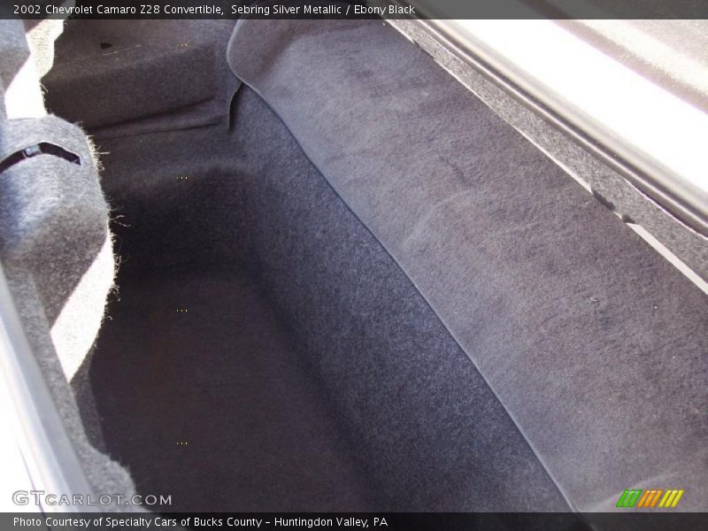  2002 Camaro Z28 Convertible Trunk