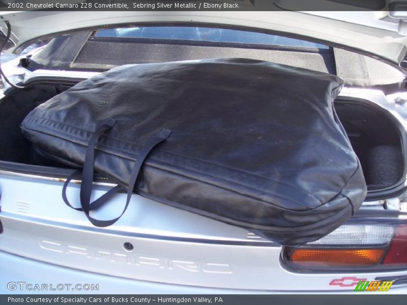 Sebring Silver Metallic / Ebony Black 2002 Chevrolet Camaro Z28 Convertible