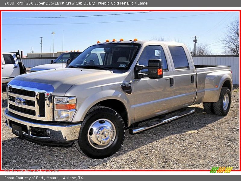 Pueblo Gold Metallic / Camel 2008 Ford F350 Super Duty Lariat Crew Cab Dually