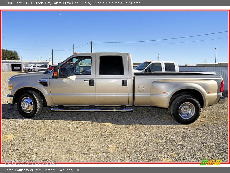 Pueblo Gold Metallic / Camel 2008 Ford F350 Super Duty Lariat Crew Cab Dually