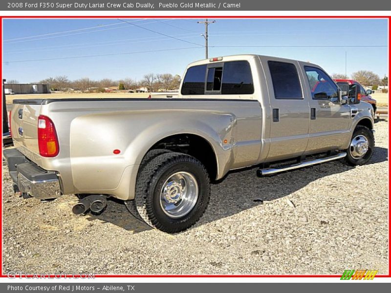 Pueblo Gold Metallic / Camel 2008 Ford F350 Super Duty Lariat Crew Cab Dually