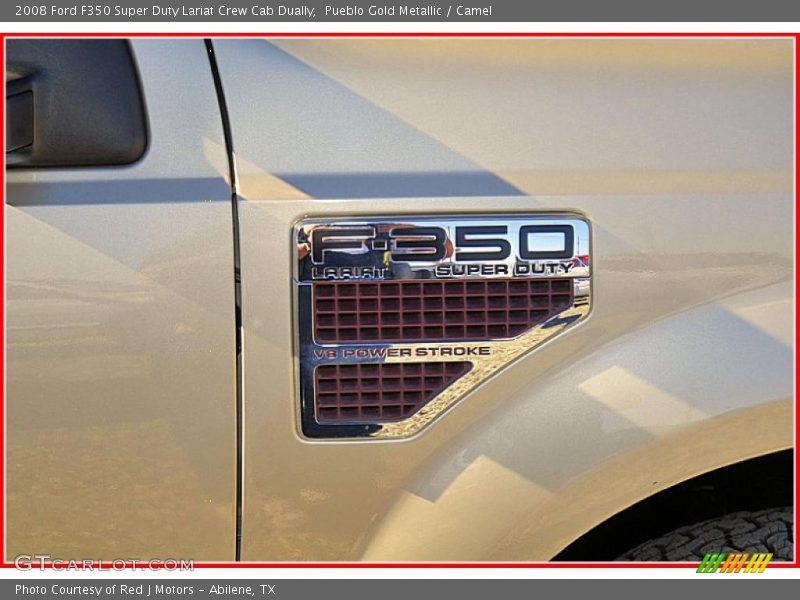 Pueblo Gold Metallic / Camel 2008 Ford F350 Super Duty Lariat Crew Cab Dually