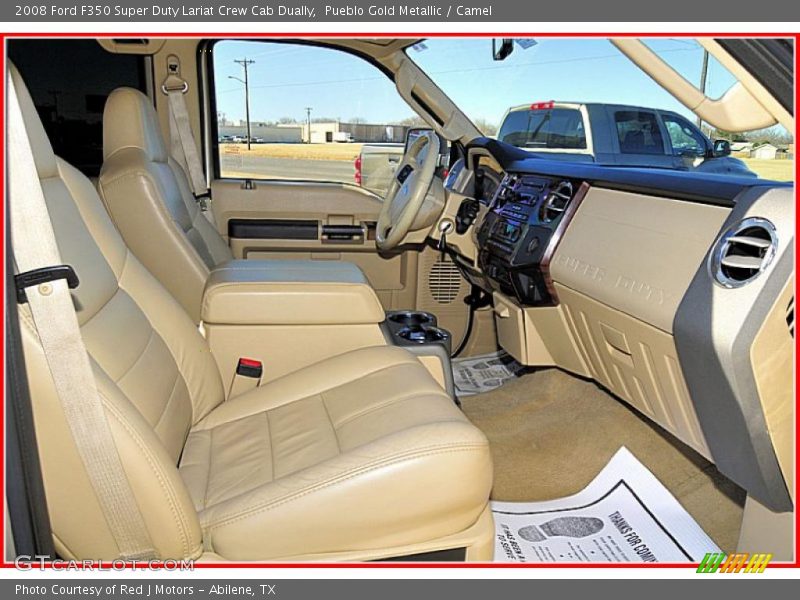 Pueblo Gold Metallic / Camel 2008 Ford F350 Super Duty Lariat Crew Cab Dually