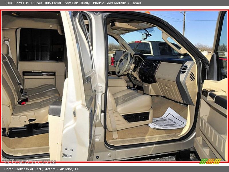 Pueblo Gold Metallic / Camel 2008 Ford F350 Super Duty Lariat Crew Cab Dually