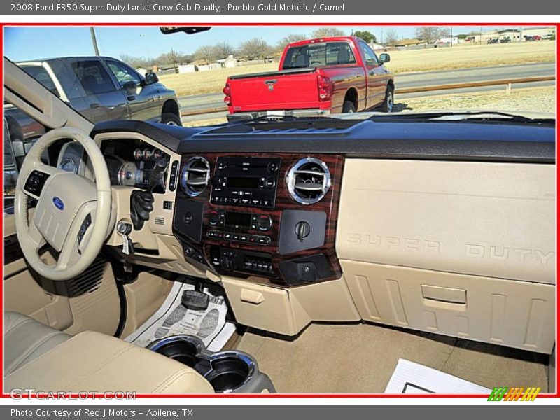 Pueblo Gold Metallic / Camel 2008 Ford F350 Super Duty Lariat Crew Cab Dually