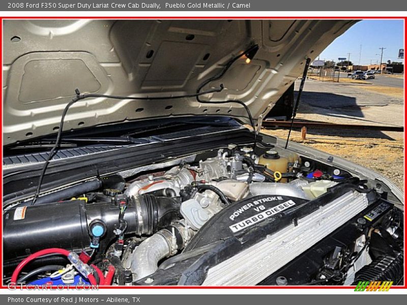 Pueblo Gold Metallic / Camel 2008 Ford F350 Super Duty Lariat Crew Cab Dually