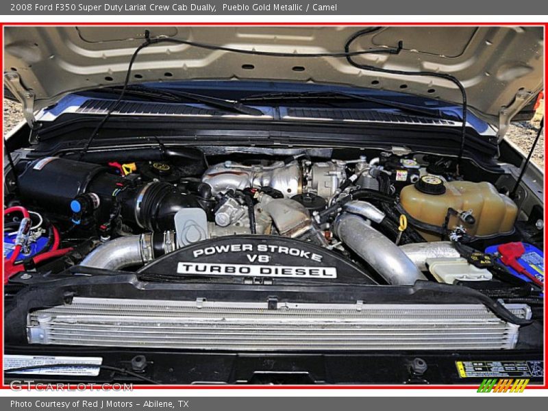 Pueblo Gold Metallic / Camel 2008 Ford F350 Super Duty Lariat Crew Cab Dually